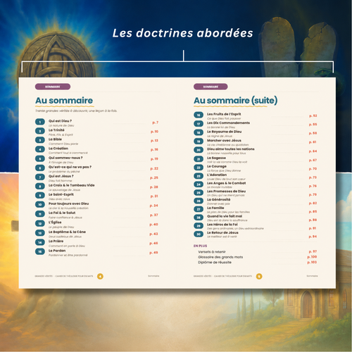 Cahier de théologie pour enfants – Grandes Vérités